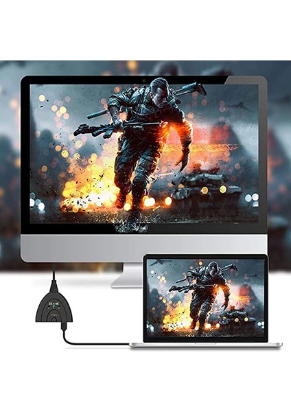 Ally 3 Port Hdmı Çoklayıcı Full Hd HDMI Switch indirimleri
