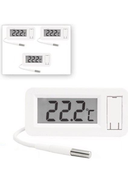 3 Adet Tpm-30 Soketli Panel Tip Kablolu Termometre