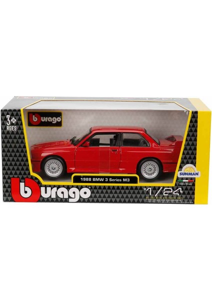 1:24 Bmw M3 1998 Model Araba - Kırmızı