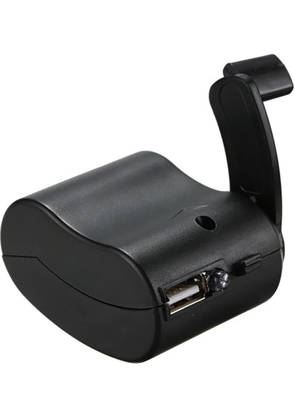 Guangdong Spirit Cep Telefonu Acil Şarj Cihazı USB El Şarj Cihazı Seyahat El Krank -Siyah (Yurt Dışından)