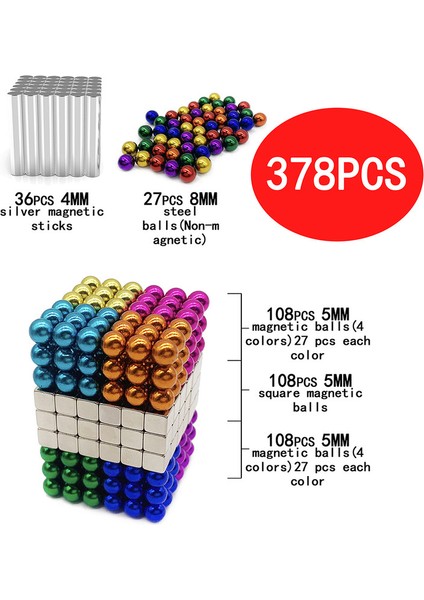 5 mm 387 Elbise Adet Küp Bina Blok Neodymium Neocube Manyetik Mıknatıs Toplar Nts Bilye Bulmaca Sıkıştırma Toplam Oyuncular (Yurt Dışından)