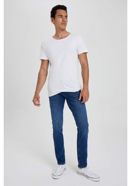 Pedro Slim Fit Dar Kalıp Normal Bel Dar Paça Jean Pantolon A2970AX23SM