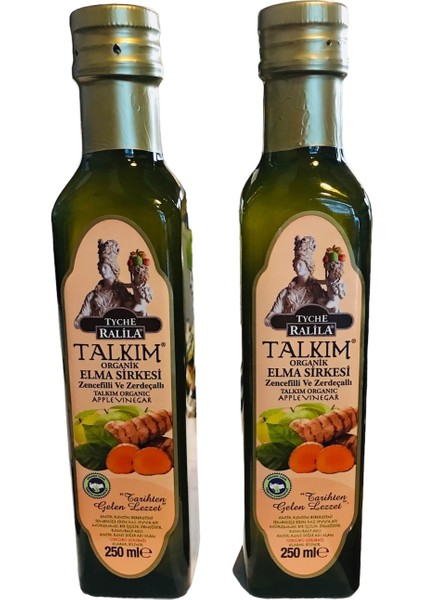 Talkım Organik Zencefil ve Zerdeçallı Elma Sirkesi 250 ml 2 Adet