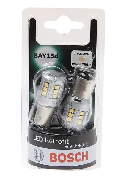 Ampul LED Retrofit 12V P21/5W 2,5W BAY15D 4000K Bosch 1987301521