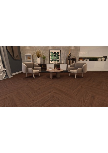 Organic Lamine Parke WH158 Oak Ultimo Balıksırtı Retro Class 13X190X760 1paket 1.733M²