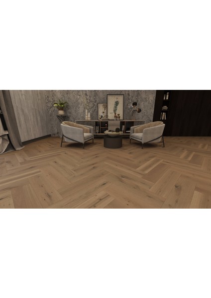 Organic Lamine Parke WH156 Oak Pagani Balıksırtı Retro Class 13X190X720 1 Paket 1.555 M²