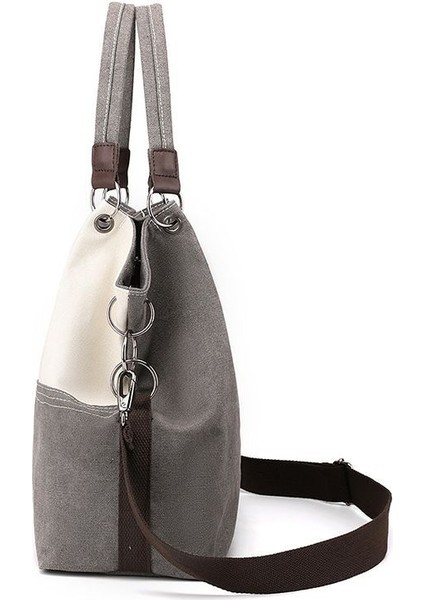 Günlük Bayan Kanvas Çanta Çatışma Rengi Omuz Çantası (Yurt Dışından) modelleri