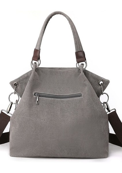 Günlük Bayan Kanvas Çanta Çatışma Rengi Omuz Çantası (Yurt Dışından) fırsatları
