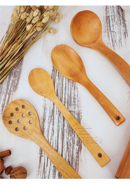 Montesev Ahşap Tahta Mutfak Kaşık Seti 5 Parça Kayın , Şimşir Ve Bambu Ağacı fiyatları