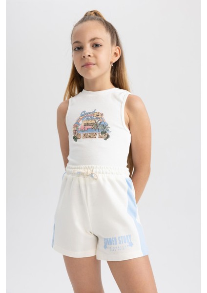 Kız Çocuk Baskılı Şort indirimleri