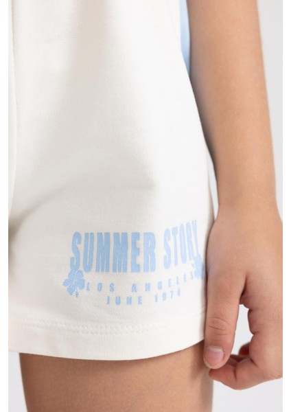 Kız Çocuk Baskılı Şort