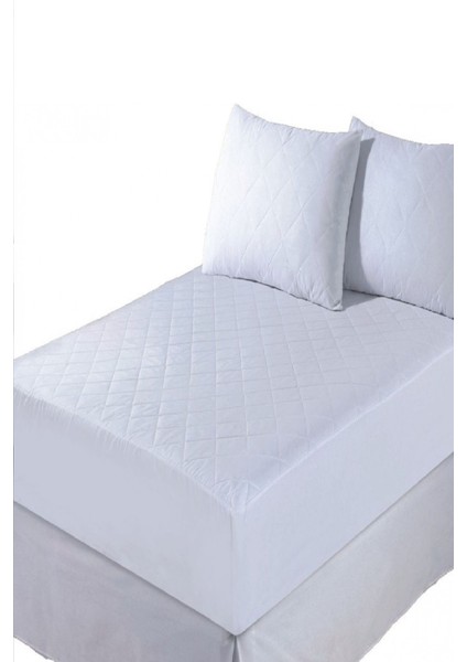 Fitted Kapitoneli 160 x 200 cm Çift Kişilik Yatak Koruyucu Çarşaf