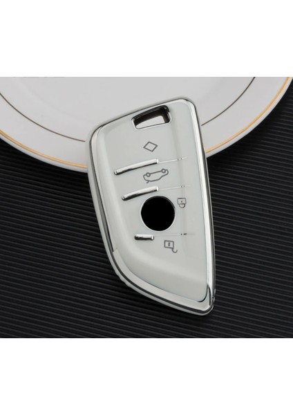 Bmw G30 Parlak Beyaz Silver Anahtar Kılıfı fiyatları