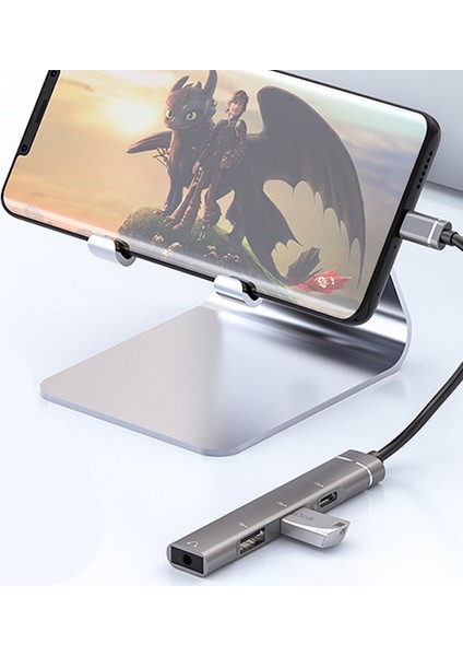 Ally 4in1 Type-C+3.5mm+Usb Girişli Çoğaltıcı Adaptör Çevirici Hub modelleri