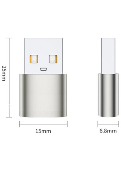 Ally USB To Type-C Dişi Çevirici Dönüştürücü Adaptör