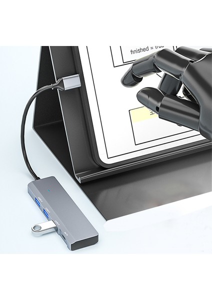 Ally ADS-309C 4in1 Type-C To USB + Type-C Hub Adaptör Çevirici Dönüştürücü Çoğaltıcı