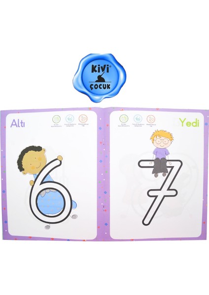 4+ Yaş Öğrenerek Boyuyorum Sayıları Tanıyalım Ktp - Ayşen Oy