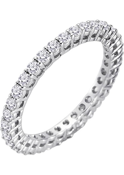 G Renk 1 Karat Pırlanta Tamtur Yüzük 0423R0075