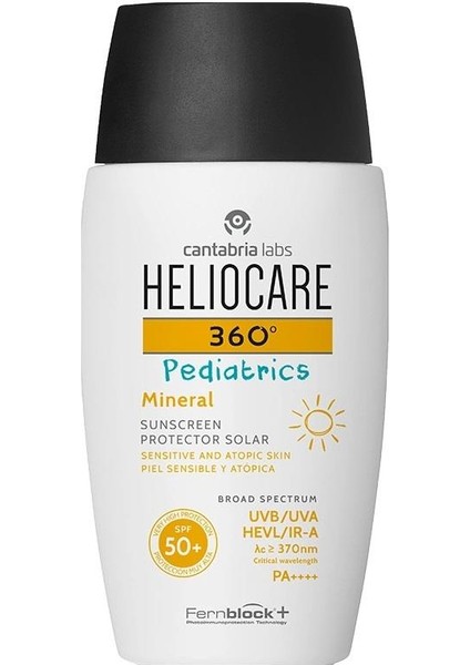 360 Pediatrics Mineral SPF50+ Güneş Koruyucu 50 ml