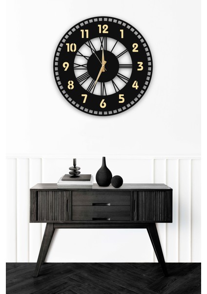 Dekoratif Aynalı Duvar Saati 50X50CM + Vazo Tablo fırsatları