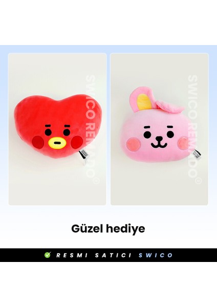 Swico Remado BT21 Tata Sevimli Karikatür Peluş Oyuncak - Kırmızı (Yurt Dışından)