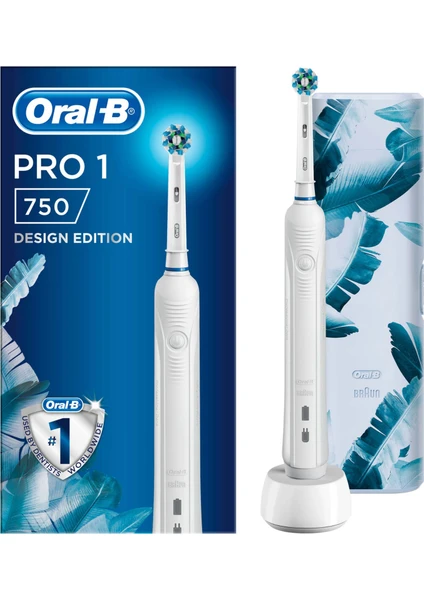 Pro 750 Şarj Edilebilir Diş Fırçası Beyaz + Seyahat Kabı Hediyeli