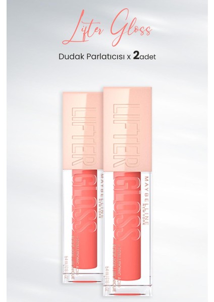 Lifter Gloss Dudak Parlatıcısı 22 Peach Ring x 2 Adet