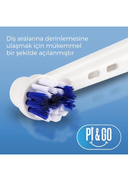 Oral-B Şarjlı Diş Fırçası Uyumlu Yedek Başlığı Cross Action 2'li
