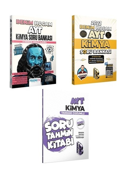 2022 AYT Kimya Pragmatik Soru 5 Deneme İlaveli + Soru + Soru Tahmin Kitabı Süper Set