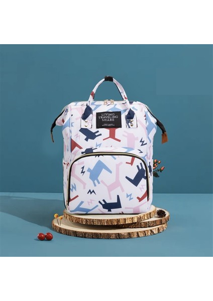 Sırt Çantası Anne ve Bebek Çantası Mumya Çantası Çok Fonksiyonlu Saklama Sırt Çantası (Yurt Dışından)