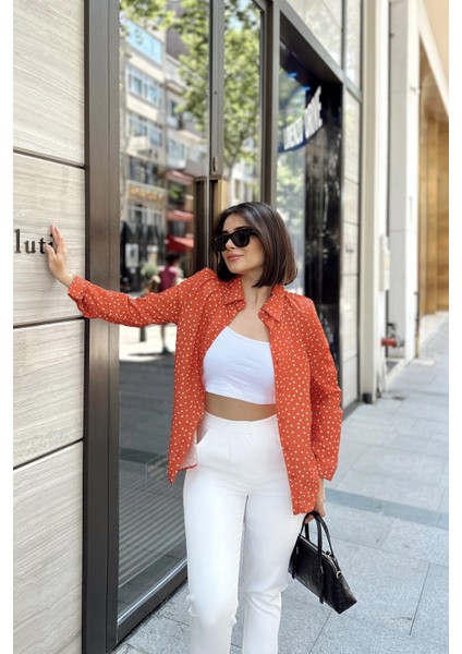 Kahve Klasik Yaka, Uzun Kol, Digital Baskılı Kumaş, Regular Kalıp/kesim, Gömlek fırsatları