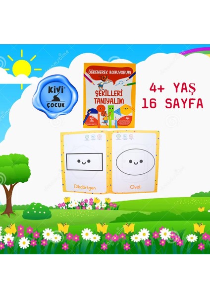 4+ Yaşöğrenerek Boyuyorum Şekillleri Tanıyalım Ktp - Ayşen Oy
