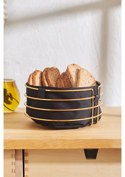 Ekmek Sepeti Gold-Metal Ekmek Sepeti