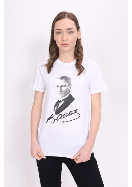 Toontoy Unisex Atatürk Baskılı Tişört