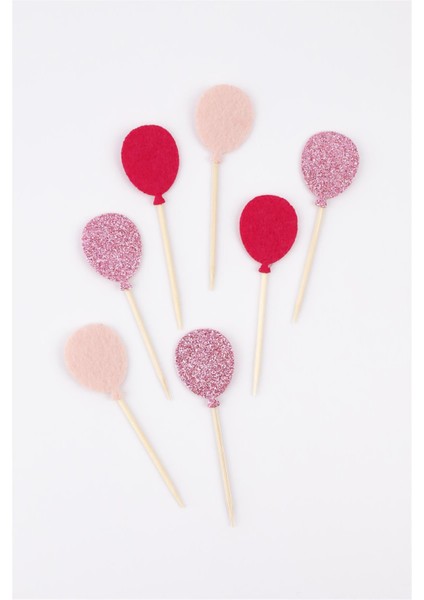 Pembe Happy Birthday Balon Pasta Süsü fırsatları