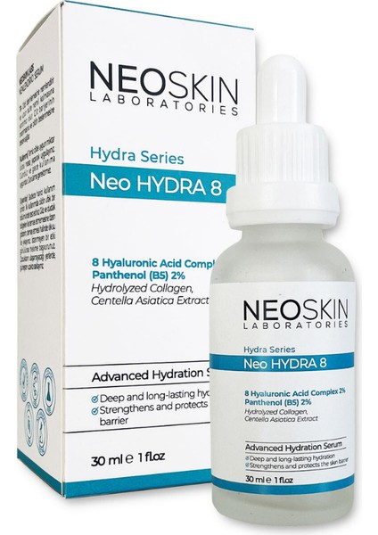 Hydra 8 - Derinlemesine Nemlendirici ve Yenileyici Serum (Hyalüronik Asit%2 + Pantenol%2)