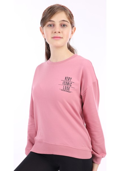 Toontoy Kız Çocuk Baskılı Sweatshirt
