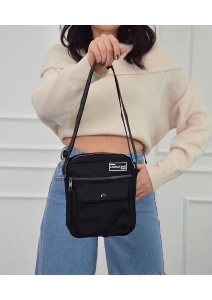 Unisex Koyu Füme Askılı Ve Omuz Çantası