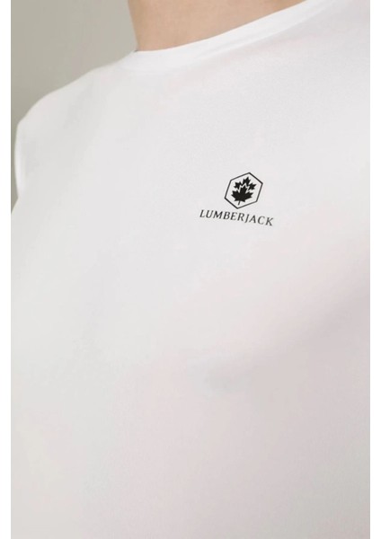 Logolu Bisiklet Yaka T Shirt Erkek T Shirt 3m 11CT1079 3fx