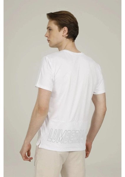 Logolu Bisiklet Yaka T Shirt Erkek T Shirt 3m 11CT1079 3fx