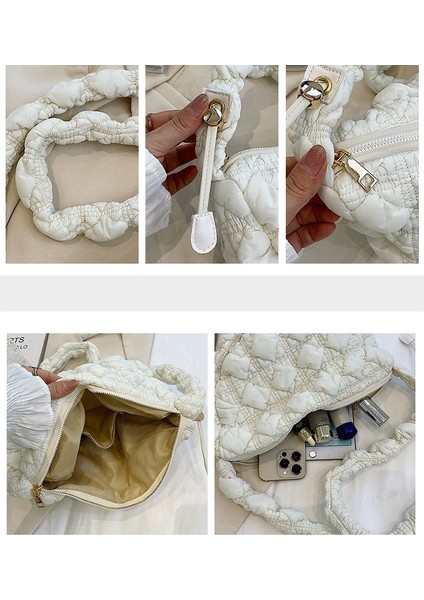 Casual Crossbody Dumpling Çanta Cloud Bubble Çanta (Yurt Dışından)