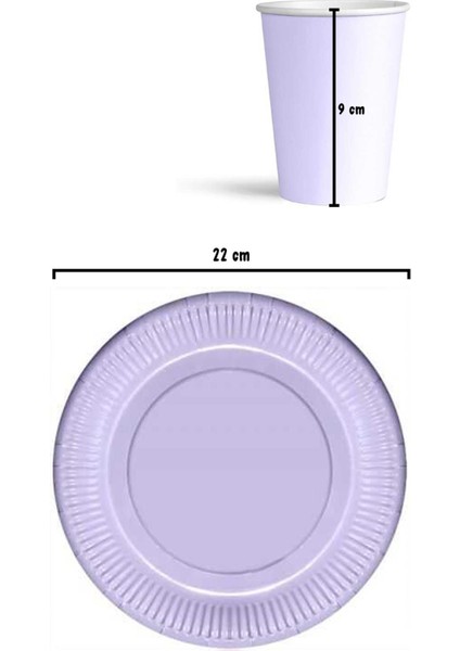 Lila 8'li Tabak Bardak Set fiyatları