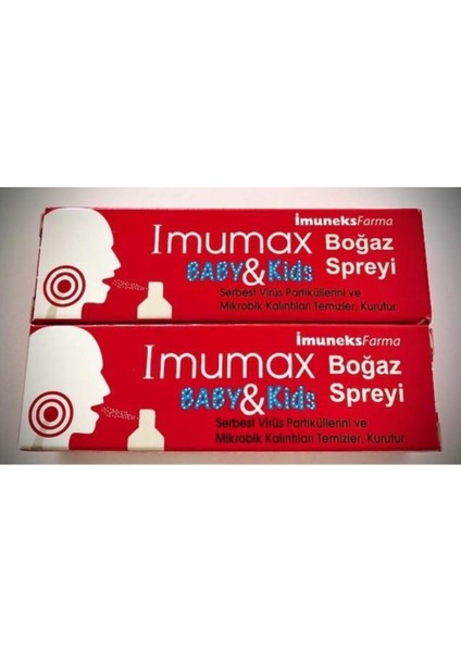 Imumax Baby &amp; Kids Boğaz Spreyi 20 ml x 2 Adet