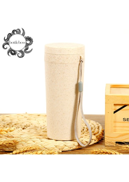 Naturel Seri Sızdırmaz Kapak Bardak Matara 300 ml