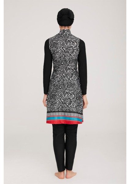 Adesea Kadın Uzun Kollu Likralı Tam Kapalı Tesettür Mayo fırsatları