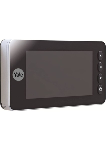 Yale LCD Ekranlı Dijital Kapı Dürbünü 5800 Serisi Hareket Sensörlü Gümüş 30 M