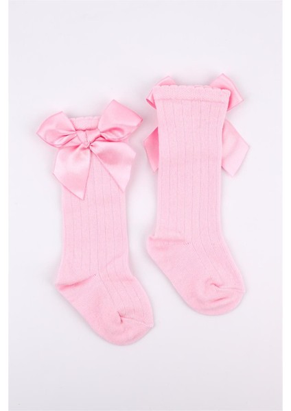 Pembe Kurdeleli Kız Çocuk Çorap fiyatları