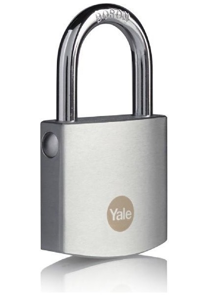 Yale Dmu Krom Kaplamalı Asma Kilit 50 mm Çift Yönlü Gümüş - Beyaz 1 Adet