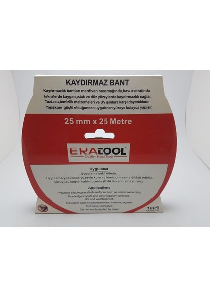 Kaydırmaz Bant Siyah 25 Metre 25 mm Antrasit - Beyaz fiyatları