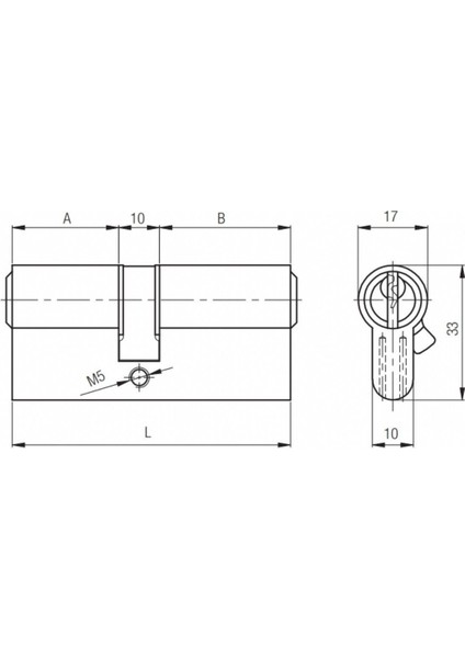 164 Gnc Standart Silindir 100 mm Gri